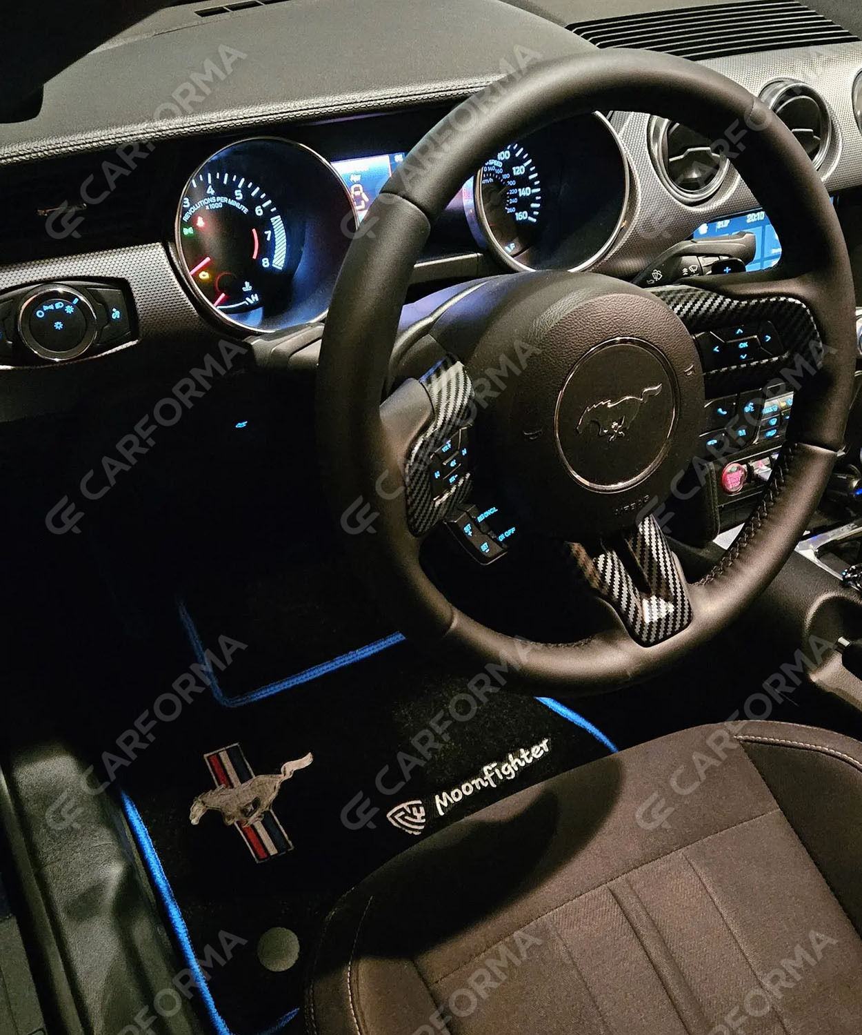 Ворсовые коврики на Ford Mustang VI 2013&nbsp;-&nbsp;2023 в Красноярске