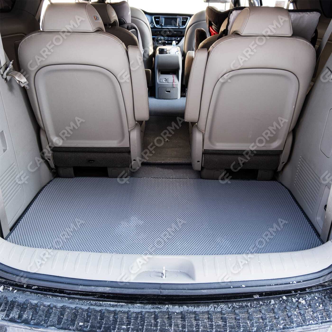 Ворсовые коврики на KIA Carnival III 9 мест и 11 мест 2014&nbsp;-&nbsp;2021 в Красноярске