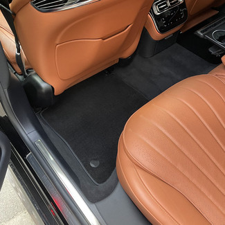 Ворсовые коврики на Mercedes S (W223, V223) 2020 - 2025 в Красноярске