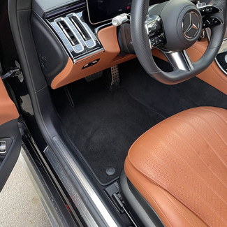 Ворсовые коврики на Mercedes S (W223, V223) 2020 - 2025 в Красноярске