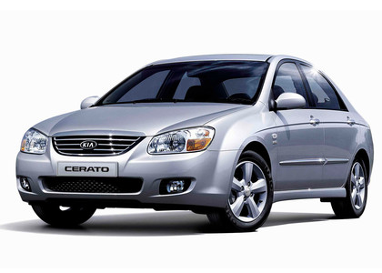 Ворсовые коврики на KIA Cerato I 2004 - 2008 в Красноярске
