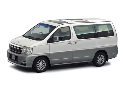 Ворсовые коврики на Nissan Elgrand (E50) 1997 - 2002 в Красноярске